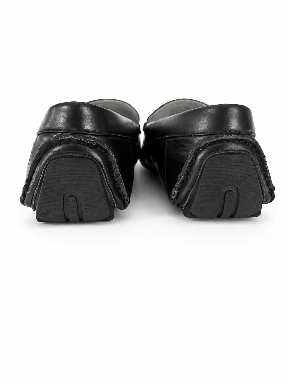 Steve Madden Black Leather Bit-Detail Loafers